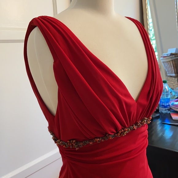 David Meister Red Dress - Picture 4 of 9